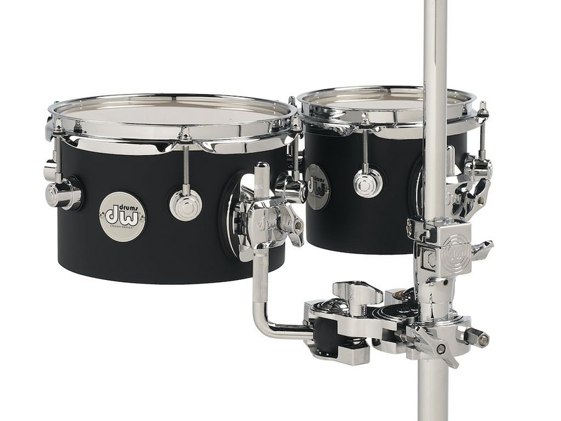 DW Design Series Black Satin 6x5/8x5 Concert Toms (Display Set)-zoom-