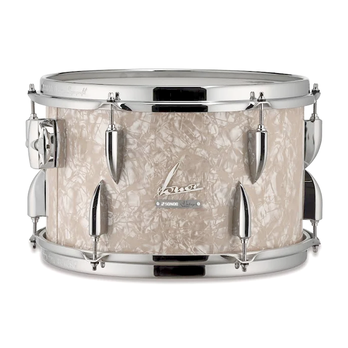 Sonor Vintage Series White Marine Pearl 12x8 Mounted Tom-zoom-