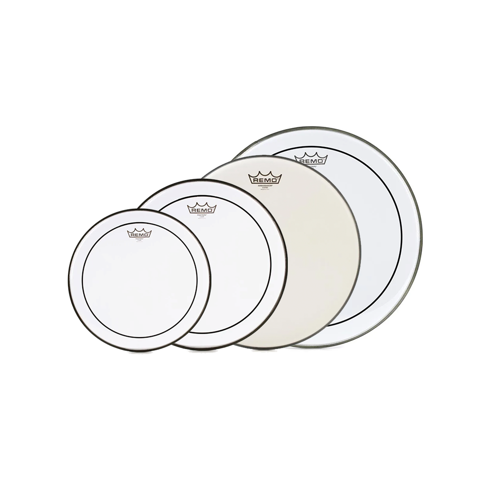 Remo Pinstripe Clear Pro Pack 10-12-16 + 14 Ambassador Coated USA-1