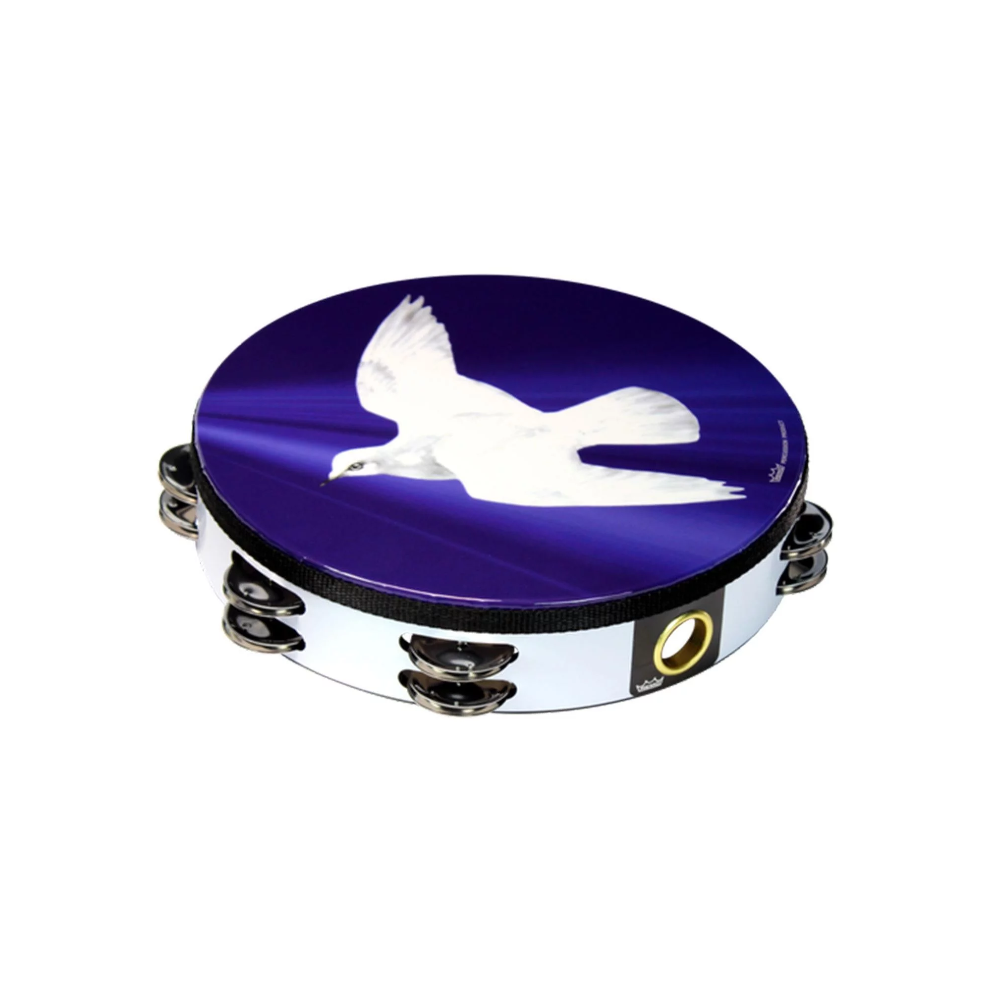 Remo Praise Tambourine 10" Religious Dove Double Row-zoom-1