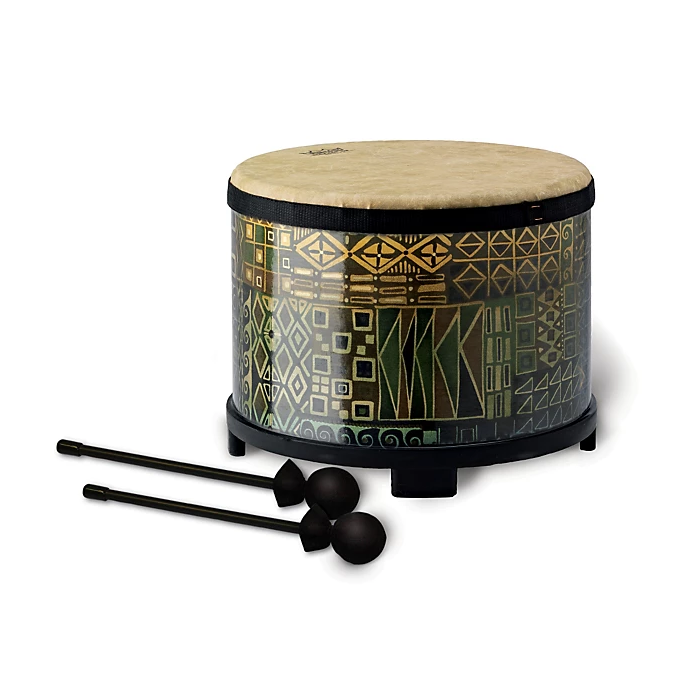 Remo Table Tom 10x7.5 with Mallets, Island Finish-zoom-