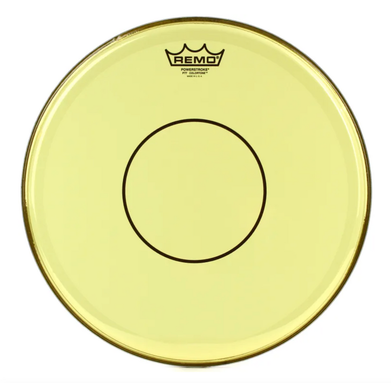 Remo Powerstroke 77 Colortone Yellow 14" Drum Head USA-zoom-
