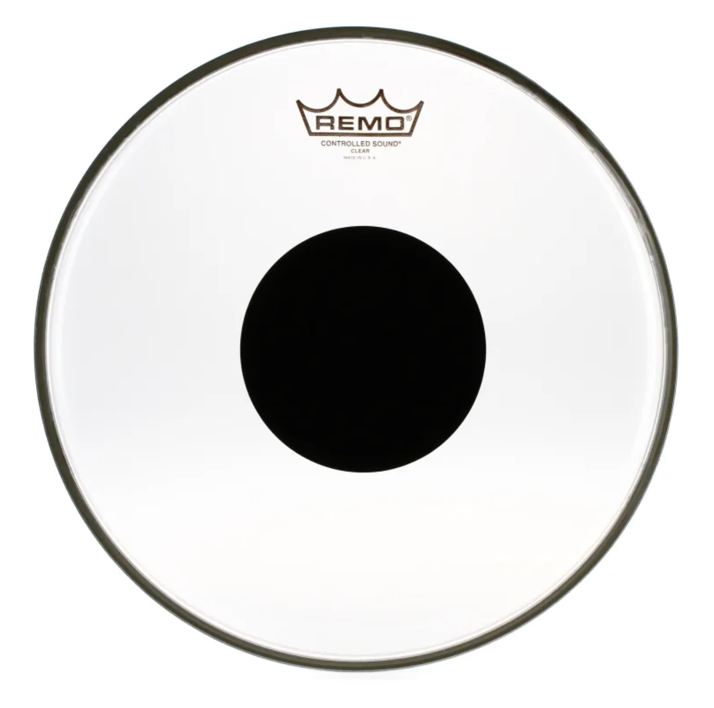 Remo Controlled Sound Clear Black Dot 12" Drum Head USA-1