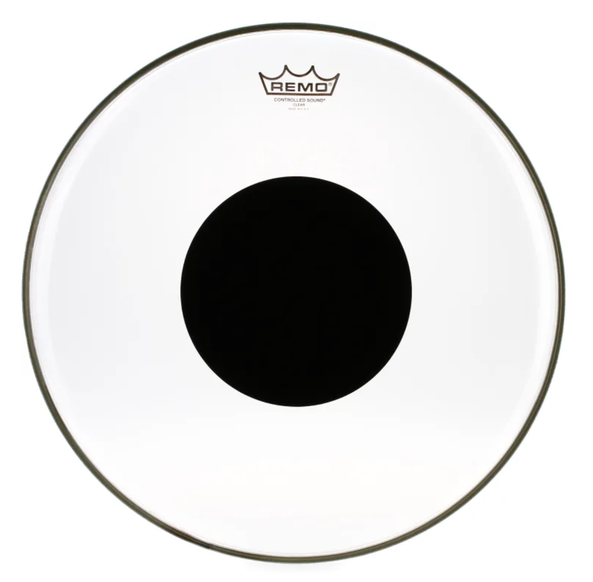 Remo Controlled Sound Clear Black Dot 16" Drum Head USA-1
