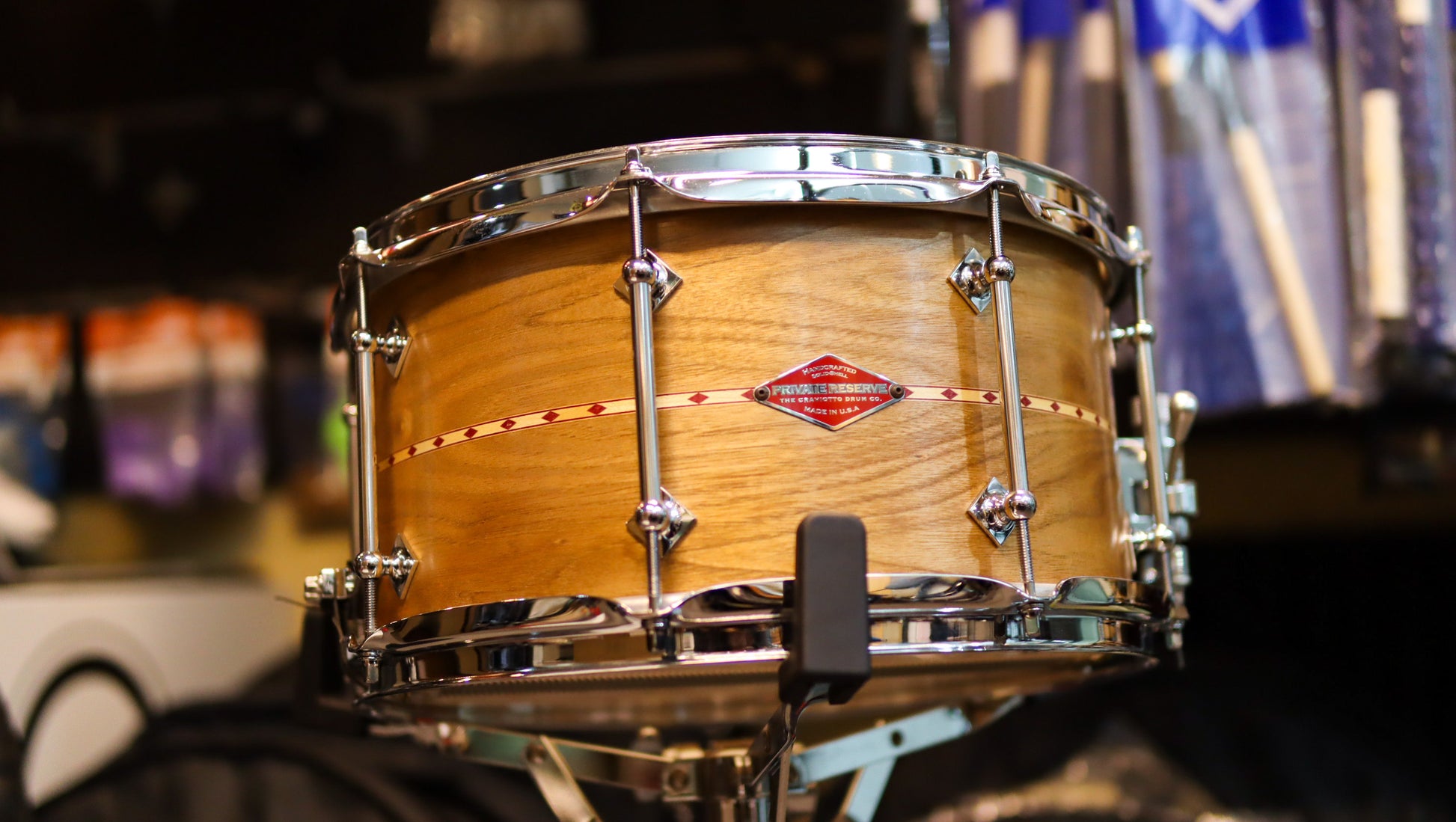 Craviotto Private Reserve Butternut 13x7 Snare Drum (SDS 10th Anniversary Promo)-1