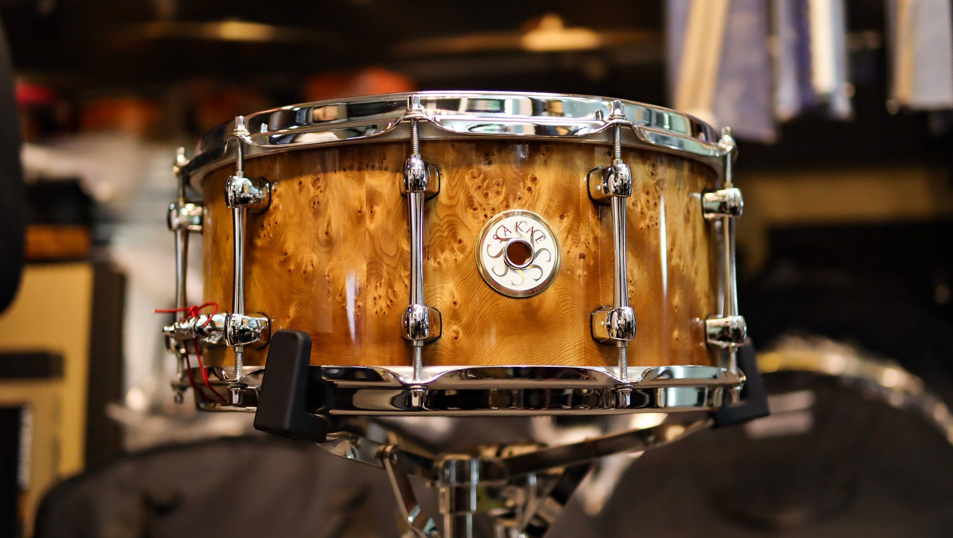 Sakae Mappa Bubinga 14x6.5 Snare Drum (Brand New)-1