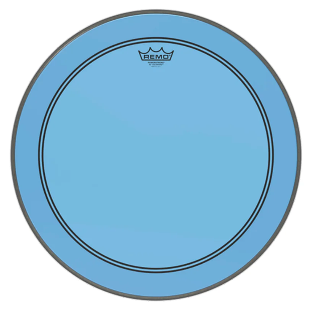 Remo Powerstroke 3 22" Colortone Blue Bass Drum Head USA-1