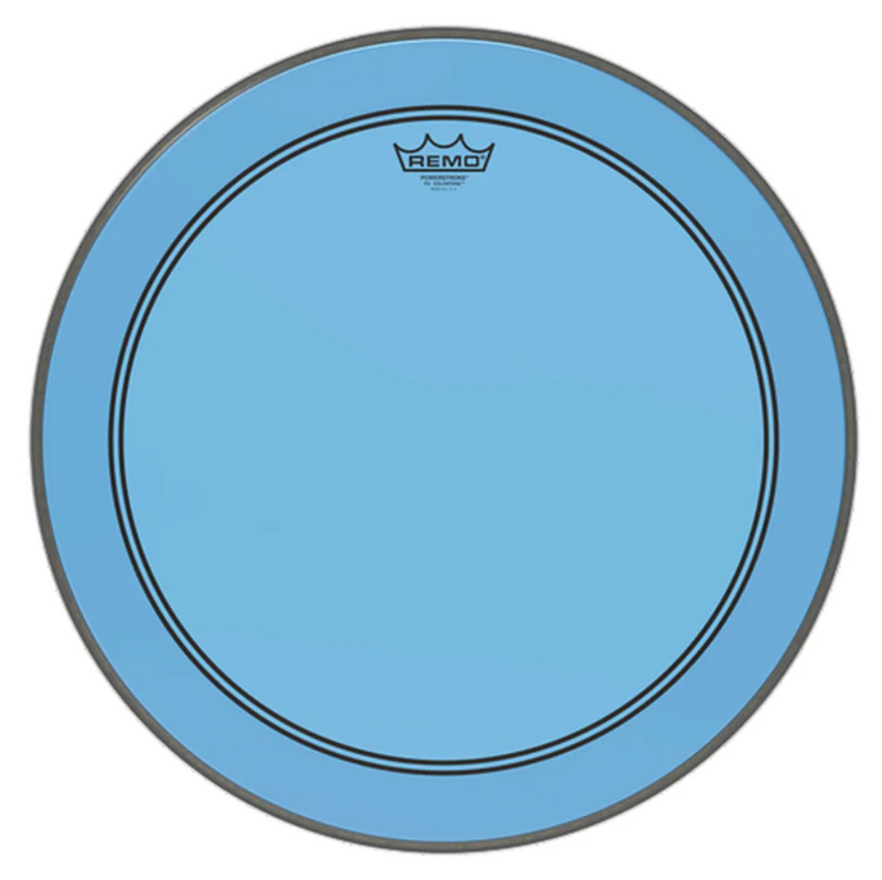 Remo Powerstroke 3 22" Colortone Blue Bass Drum Head USA-zoom-