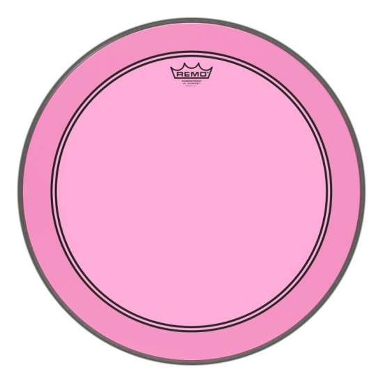Remo Powerstroke 3 22" Colortone Pink Bass Drum Head USA-zoom-