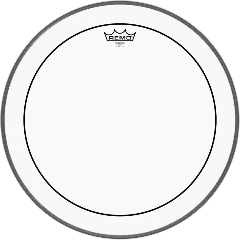 Remo Pinstripe Clear 20" Bass Drum Head USA-zoom-