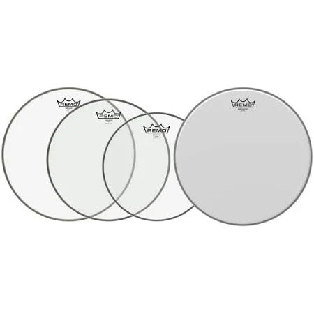 Remo Emperor Clear Pro Pack 10-12-14+14 Ambassador Coated USA