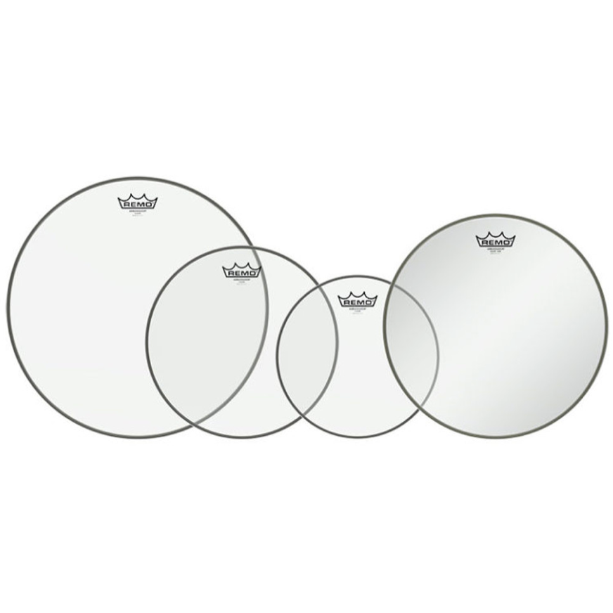 Remo Ambassador Pro Clear Pro Pack 10-12-16 + 14 Ambassador Hazy USA-1