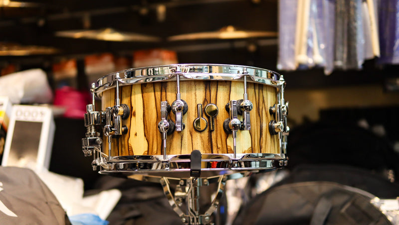 Sonor SQ2 14x6.5 African Marble Vintage Beech Snare Drum-zoom-