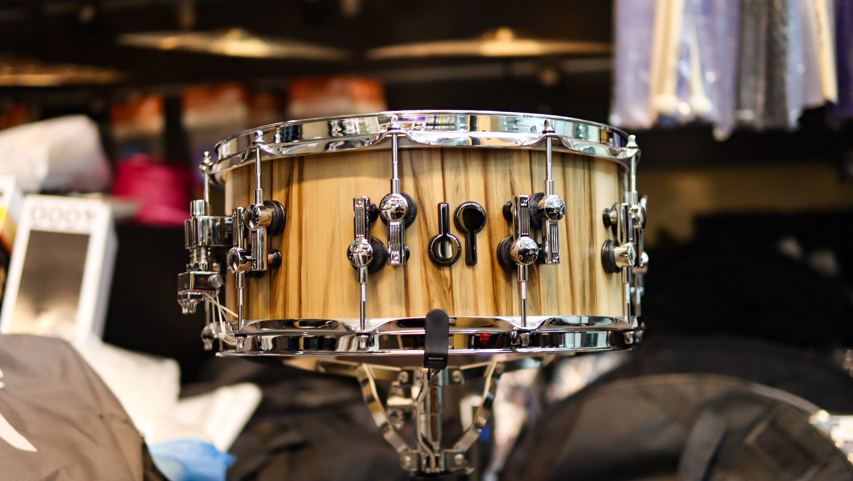 Sonor SQ2 14x6.5 American Walnut Medium Beech Snare Drum-zoom-1