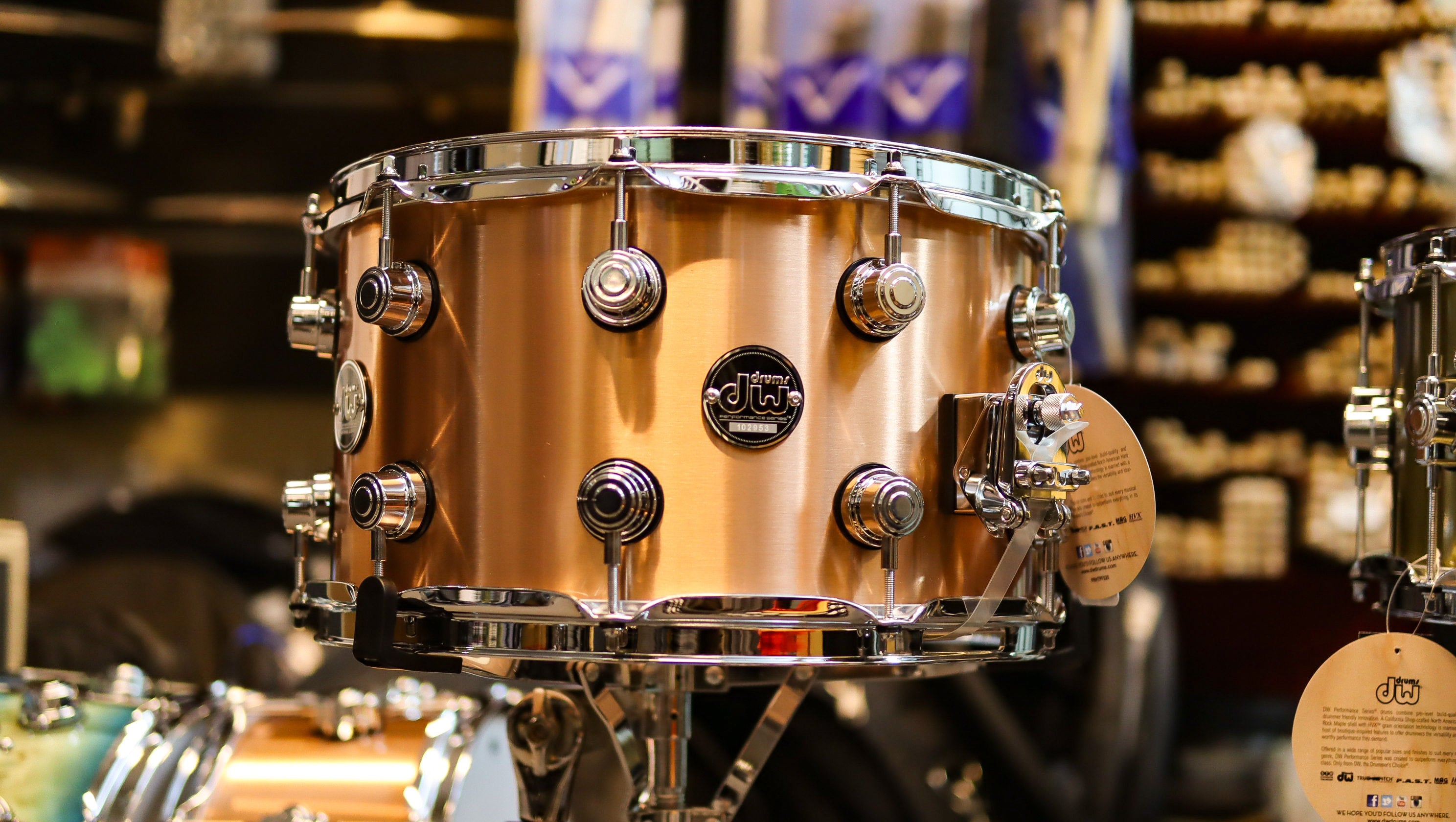 DW Performance Series 14x8 Copper Snare Drum (SDS Anniversary Promo)-zoom-1