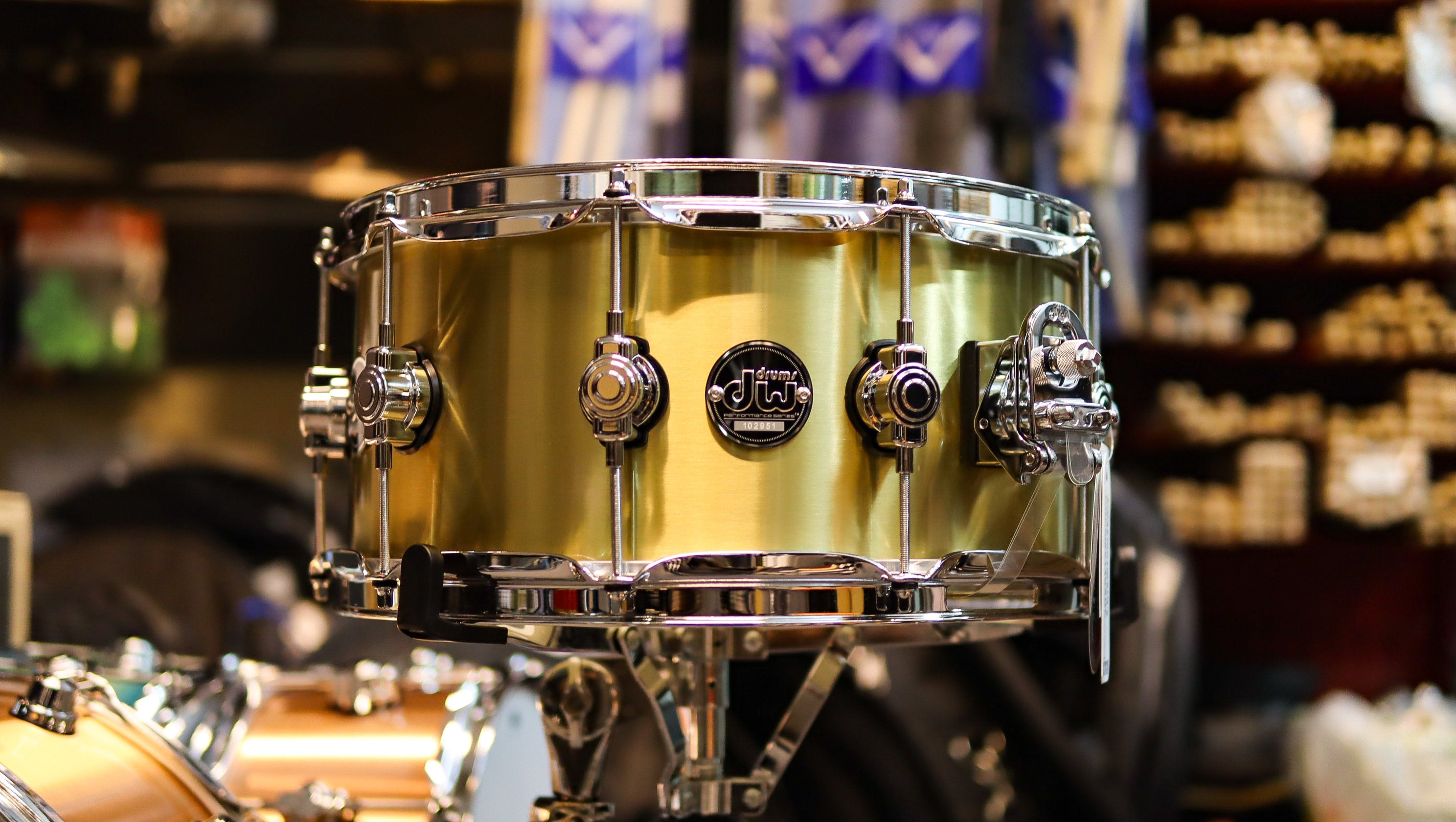DW Performance Series 14x6.5 Brass Snare Drum (SDS Anniversary Promo)-zoom-1