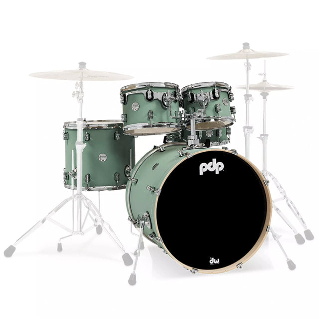 PDP Concept Maple 22" 5pc Shell Pack (Satin Seafoam) with PDP 700 Series Hardware Pack (SDS Anniversary Promo)-1