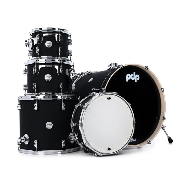 PDP Concept Maple 22" 5pc Shell Pack (Satin Black) + PDP 700 Series Hardware Pack (SDS Anniversary Promo)-1