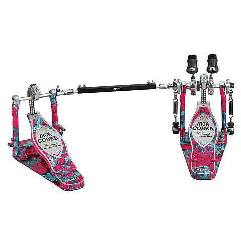 Tama 50th Anniversary Iron Cobra Double Pedal (Coral Swirl)-zoom-1