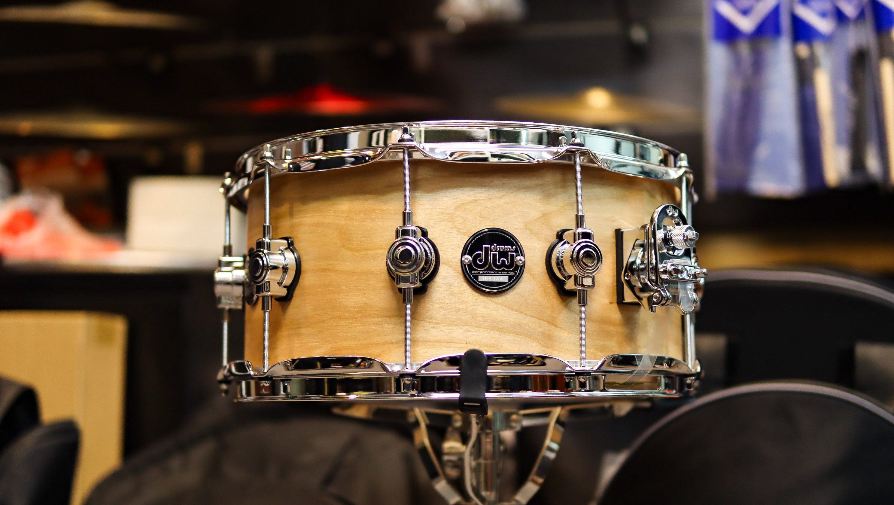DW Performance Series Limited Edition 14x6.5 Birch Natural Satin Oil Snare Drum
