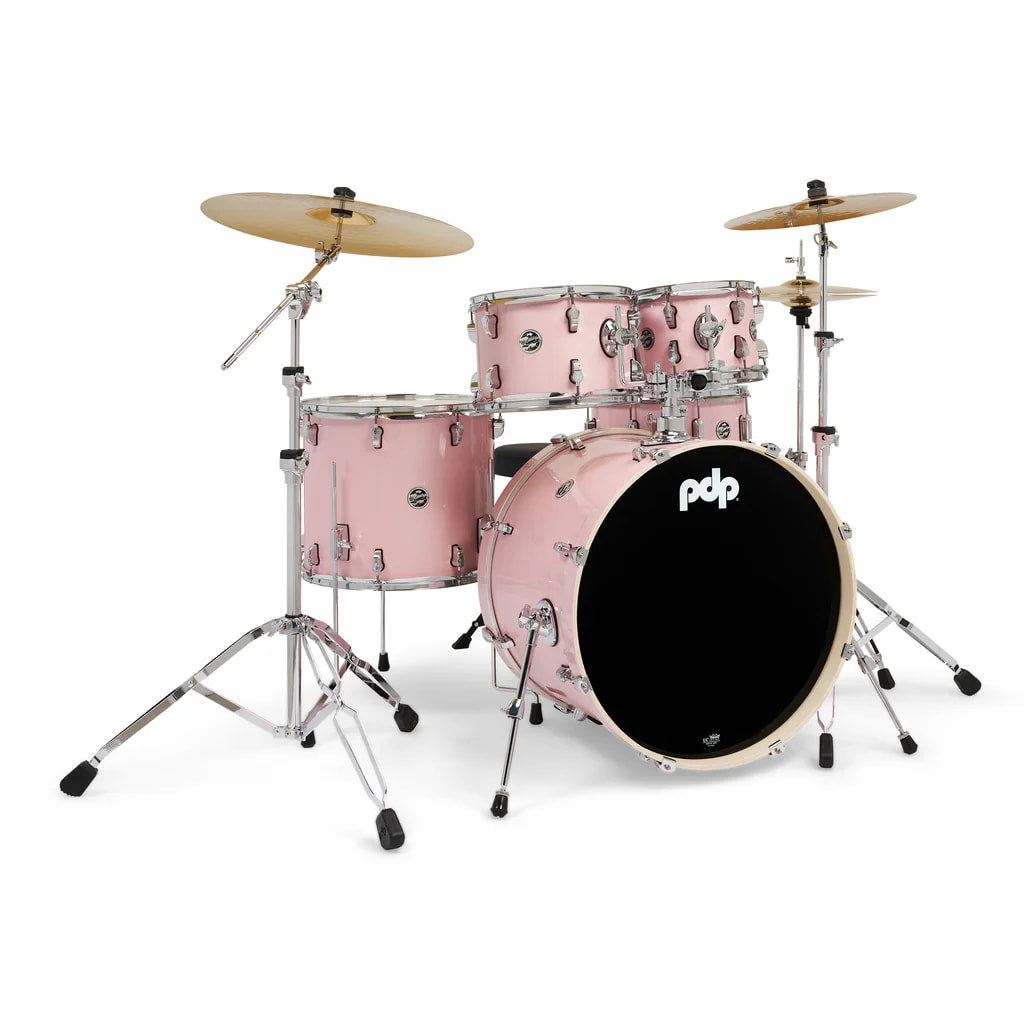 PDP Mainstage 5pc Pale Rose Drum Set (w Hardware and Paiste 101 Cymbals)