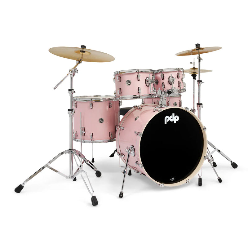 PDP Mainstage 5pc Pale Rose Drum Set (w Hardware and Paiste 101 Cymbals)-zoom-