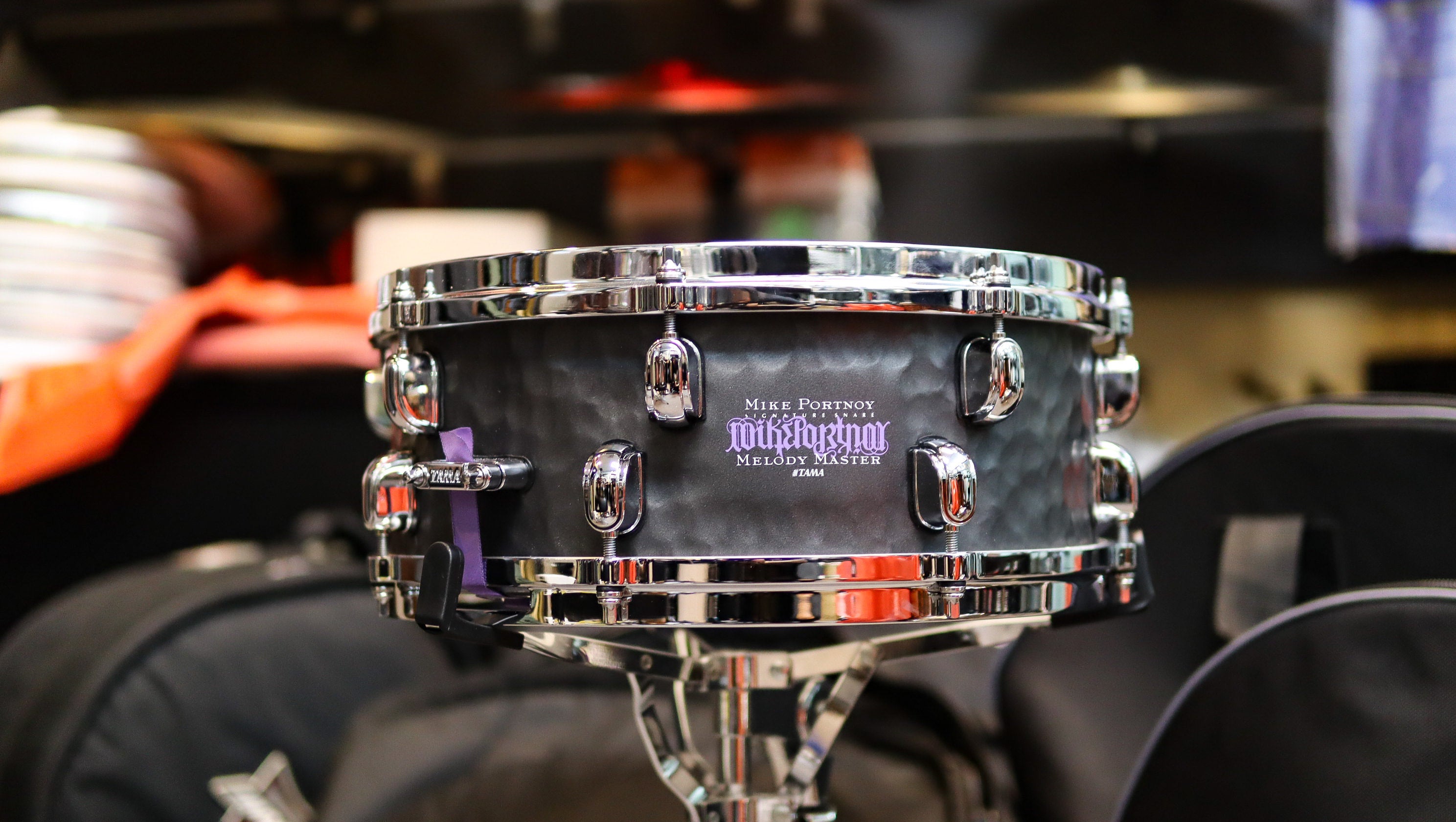 Tama Mike Portnoy Melody Master 14x5.5" Hammered Steel Snare Drum