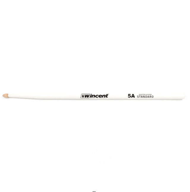Wincent 5A Standard Hickory Drumsticks (White)-zoom-1