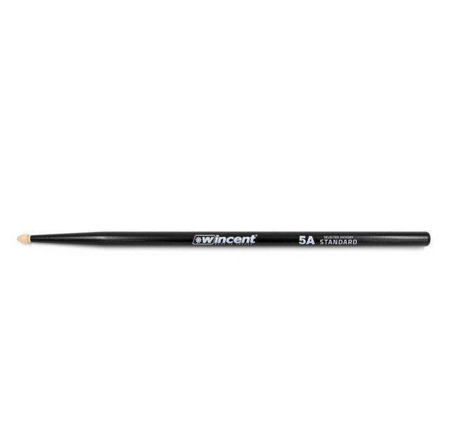 Wincent 5A Standard Hickory Drumsticks (Black)-zoom-1