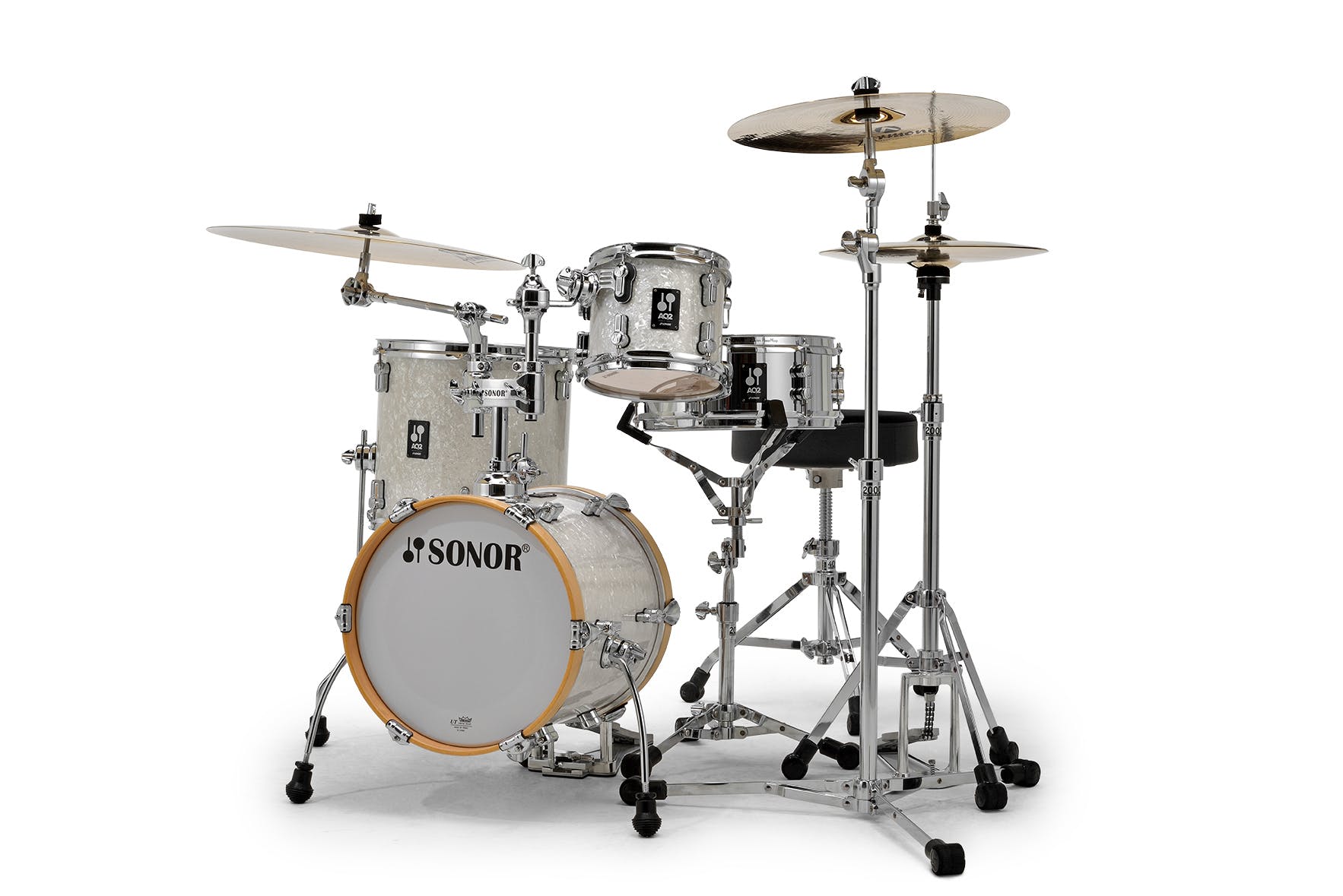 Sonor AQ2 Martini 4pc Shell Pack (White Pearl)-zoom-1