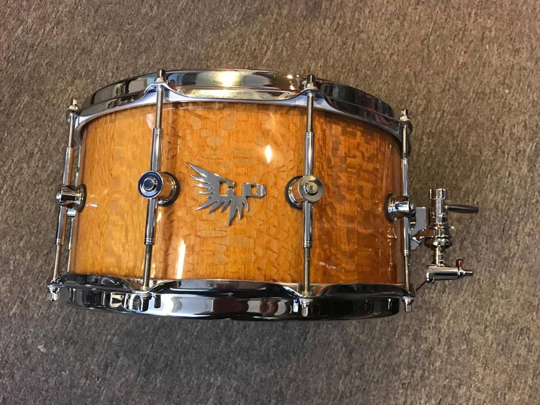 Hendrix Drums 14x7 Lacewood Stave Snare Drum (SDS 10th Anniversary Promo)-zoom-1