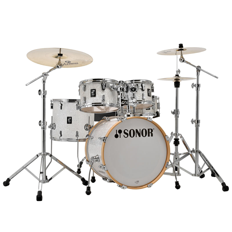 Sonor AQ2 Studio Shell Pack (White Pearl Wrap)-zoom-